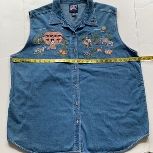 Vintage Quizz denim BD Shirt w/Noahs Ark Animals